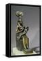 Statuette of the Goddess Isis and the Child Horus-Late Period Egyptian-Framed Stretched Canvas