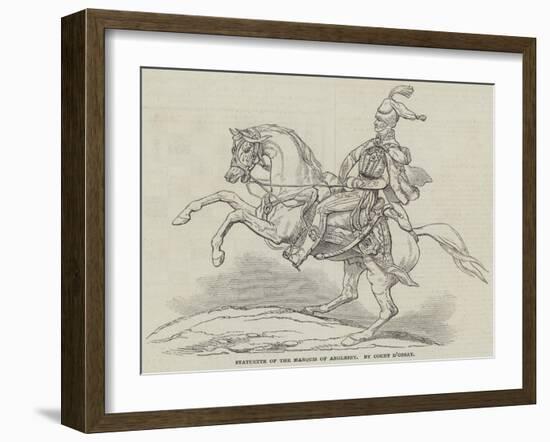 Statuette of the Marquis of Anglesey, by Count D'Orsay-null-Framed Giclee Print