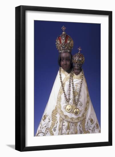 Statuette of the Virgin Mary of Svatá Hora-null-Framed Giclee Print