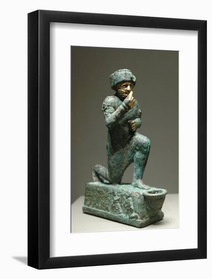 Statuette of Worshipper of Larsa-null-Framed Photographic Print