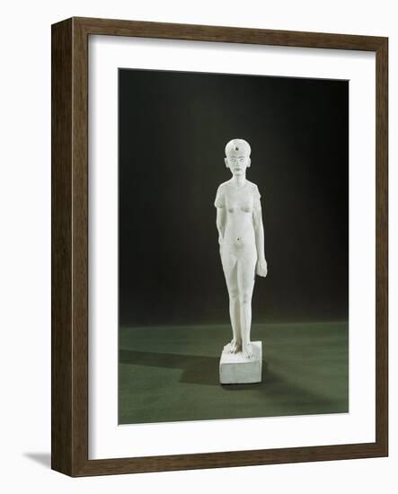 Statuette Representing Nefertiti-null-Framed Giclee Print
