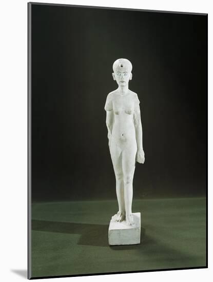 Statuette Representing Nefertiti-null-Mounted Giclee Print