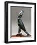 Statuette Representing the Falcon God, Horus Wearing the Double Crown, Bronze-null-Framed Giclee Print