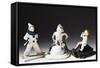 Statuettes of Bacchus, Pierrot and Putto, Ceramic-null-Framed Stretched Canvas