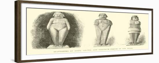 Statuettes of Gold, Silver, And, Electrum, Period of the Incas-Édouard Riou-Framed Giclee Print
