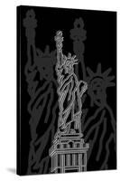Stature of Liberty Night-Cristian Mielu-Stretched Canvas