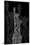 Stature of Liberty Night-Cristian Mielu-Mounted Art Print