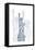 Stature of Liberty-Cristian Mielu-Framed Stretched Canvas