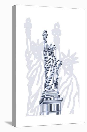 Stature of Liberty-Cristian Mielu-Stretched Canvas