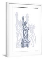 Stature of Liberty-Cristian Mielu-Framed Art Print