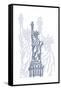 Stature of Liberty-Cristian Mielu-Framed Stretched Canvas