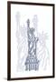 Stature of Liberty-Cristian Mielu-Framed Art Print