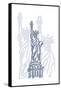 Stature of Liberty-Cristian Mielu-Framed Stretched Canvas