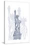 Stature of Liberty-Cristian Mielu-Stretched Canvas