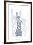 Stature of Liberty-Cristian Mielu-Framed Art Print