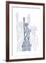 Stature of Liberty-Cristian Mielu-Framed Art Print