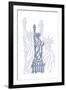 Stature of Liberty-Cristian Mielu-Framed Art Print