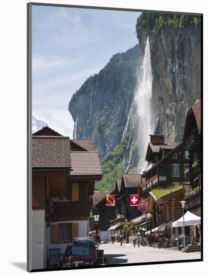 Staubbach Falls in Lauterbrunnen, Jungfrau Region, Switzerland, Europe-Michael DeFreitas-Mounted Photographic Print