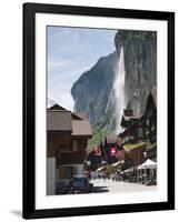 Staubbach Falls in Lauterbrunnen, Jungfrau Region, Switzerland, Europe-Michael DeFreitas-Framed Photographic Print