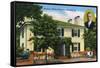 Staunton, Virginia, Exterior View of Woodrow Wilson's Birthplace-Lantern Press-Framed Stretched Canvas