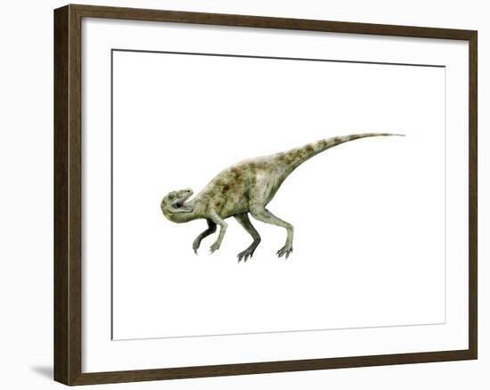 Staurikosaurus Dinosaur-null-Framed Art Print