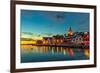 Stavanger at Night-Nightman1965-Framed Photographic Print