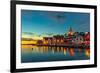 Stavanger at Night-Nightman1965-Framed Photographic Print