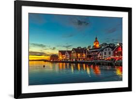 Stavanger at Night-Nightman1965-Framed Photographic Print