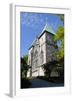 Stavanger Cathedral and Trees, Stavanger, Norway, Scandinavia, Europe-Eleanor-Framed Photographic Print