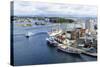 Stavanger Harbour, Norway, Scandinavia, Europe-Amanda Hall-Stretched Canvas