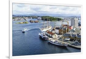 Stavanger Harbour, Norway, Scandinavia, Europe-Amanda Hall-Framed Photographic Print