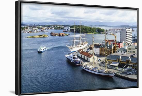 Stavanger Harbour, Norway, Scandinavia, Europe-Amanda Hall-Framed Photographic Print