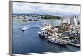 Stavanger Harbour, Norway, Scandinavia, Europe-Amanda Hall-Framed Photographic Print