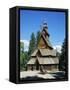 Stave Church, Folk Museum, Bygdoy, Oslo, Norway, Scandinavia, Europe-G Richardson-Framed Stretched Canvas