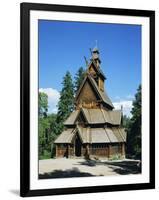 Stave Church, Folk Museum, Bygdoy, Oslo, Norway, Scandinavia, Europe-G Richardson-Framed Premium Photographic Print