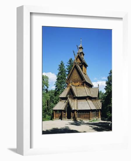 Stave Church, Folk Museum, Bygdoy, Oslo, Norway, Scandinavia, Europe-G Richardson-Framed Photographic Print