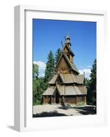 Stave Church, Folk Museum, Bygdoy, Oslo, Norway, Scandinavia, Europe-G Richardson-Framed Photographic Print