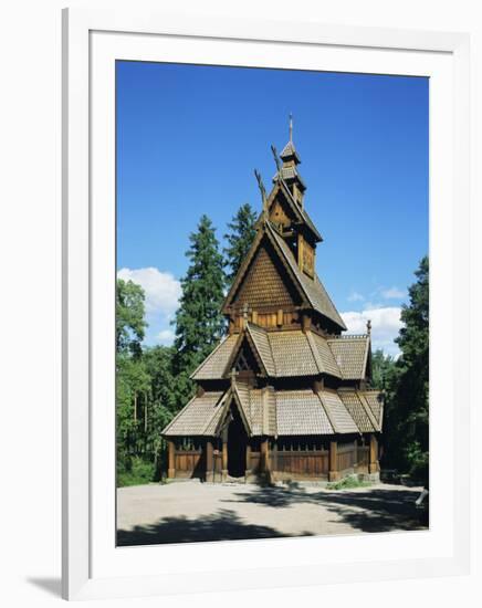 Stave Church, Folk Museum, Bygdoy, Oslo, Norway, Scandinavia, Europe-G Richardson-Framed Photographic Print