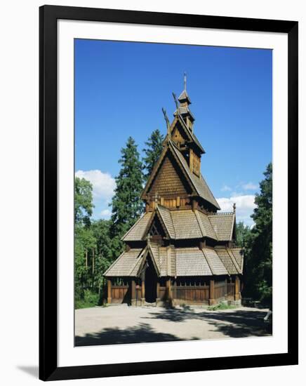Stave Church, Folk Museum, Bygdoy, Oslo, Norway, Scandinavia, Europe-G Richardson-Framed Photographic Print
