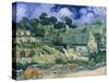 Staw-Roofed Houses-Vincent van Gogh-Stretched Canvas