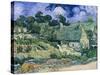 Staw-Roofed Houses-Vincent van Gogh-Stretched Canvas