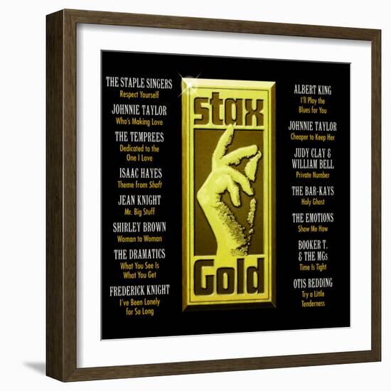 Stax Gold-null-Framed Art Print