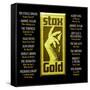 Stax Gold-null-Framed Stretched Canvas