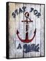 Stay Anchor-Art Licensing Studio-Framed Stretched Canvas