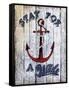 Stay Anchor-Art Licensing Studio-Framed Stretched Canvas