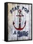 Stay Anchor-Art Licensing Studio-Framed Stretched Canvas