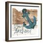 Stay Anchored-Milli Villa-Framed Art Print