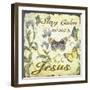 Stay Calm-Jesus-Butterflies-Jean Plout-Framed Giclee Print