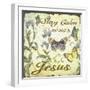 Stay Calm-Jesus-Butterflies-Jean Plout-Framed Giclee Print