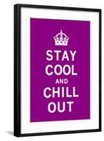 Stay Cool and Chill Out-The Vintage Collection-Framed Art Print